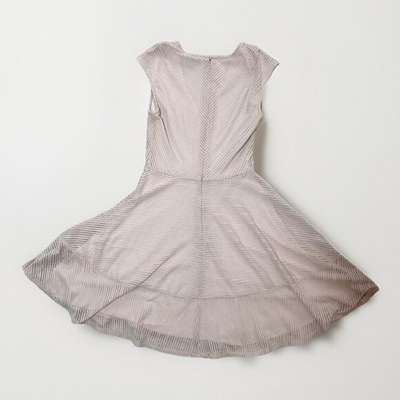 Bar lll Dress Women’s Small Pink A Line Cap Sleeve Circle Sheer Print Lined - Picture 7 of 12